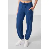 Tommy Life Mid Waist Crepe Ontspannen Broek met Zak
