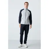 Tommy Life Heren Kleur-gebroken Gebreide Actieve Set