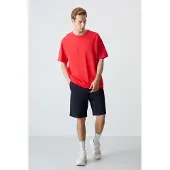 Tommy Life Heren Oversized Katoenmix T-Shirt en Shorts Set