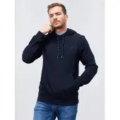 Tommy Life Heren Effen Hoodie met Zak