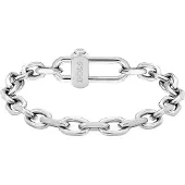 BOSS Gevlochten armband met magneetsluiting met logo