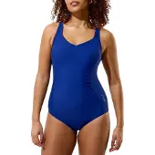 Speedo Shirred Swimsuit