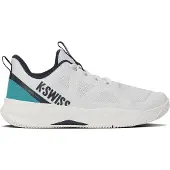 K-Swiss Padelschoen Men K-Speed Team Clay White/Baltic/Carbon-Schoenmaat 43