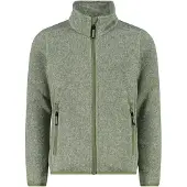 CMP - Girl's Jacket Jacquard Knitted - Fleecevest 164, olijfgroen