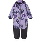 Reima - Kid's Mjosa Softshell Overall Print - Overall 86, purper