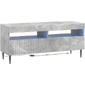 vidaXL LED tv-meubel HAARLEM 100 x 35 x 43 cm Betongrijs Bewerkt hout