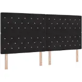 vidaXL - Boxspringbed - met - matras - Zwart - 200 - x - 200 - cm - Fluweel