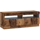 vidaXL LED tv-meubel Oud hout Bewerkt hout