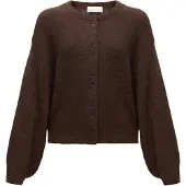 Moss Copenhagen Gebreid vest 'Bondie Hope' donkerbruin