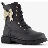 Blue Box meisjes veterboots met strikje zwart maat 31