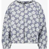 TwoDay meisjes bomberjack met bloemenprint lichtblauw maat 122/128