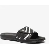 Dutchy Pro heren badslippers met klittenband zwart wit maat 43
