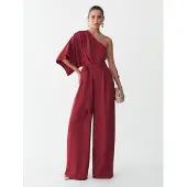 BWLDR Jumpsuit 'Mona' kersrood