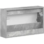 vidaXL Wandgemonteerde Schoenenkast ZWOLLE 71 x 17 x 43 cm Betongrijs