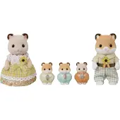 Sylvanian Families 5856 Familie Hamster- 5 fluweelzachte speelfiguren