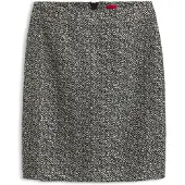 HUGO Slim-fit kokerrok met visgraatpatroon