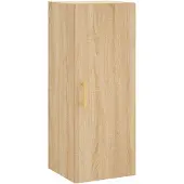 vidaXL Bovenkast 34,5x34x90 cm sonoma eikenkleurig