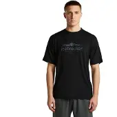 Icebreaker - Merino 150 Tech Lite S/S Relaxed Tee Heritage - Merinoshirt S, zwart