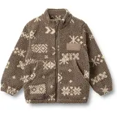 Wheat Fleece jas 'Helge' bruin / geel