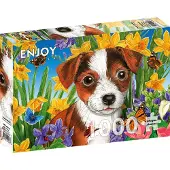 Enjoy Puzzle Puppy Garden Puzzel (1000 stukjes)