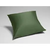 Yumeko Kussensloop Katoensatijn 65x65 Groen - Eco, Bio & Fairtrade