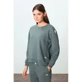 Tommy Life Oversized Katoenen-Polyester Sweatshirt en Broek Set