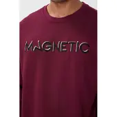 Tommy Life Heren Geprinte Ronde Hals Sweatshirt