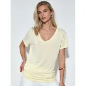 Busem V-hals Korte Mouw Modal Blouse