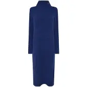 Pieces Dames Gebreide Coltruit Jurk (Blauw)