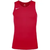 Nike Slanke heren-tanktop met ronde hals (Universiteitsrood)