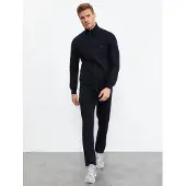 Tommy Life Heren Sweatshirt en Broeken Set met Ritsfront
