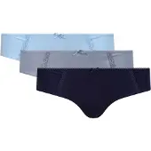Lee Damesonderbroeken met kanten details (set van 3) (Blauw/Grijs/Zwart)