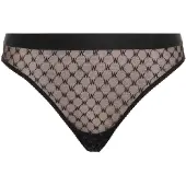 Wolford Bikinibroekjes met monogram en kant voor dames (Zwart)
