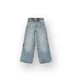 Vingino Meisjes Extra Wide Leg Jeans Cassie Meisje Blauw 104