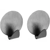 Bisk Trendy Haakjes RVS Zelfklevend - Set van 2
