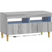 vidaXL LED tv-meubel ARNHEM 81 x 35 x 43 cm Grijs Sonoma Bewerkt hout