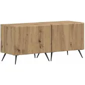 vidaXL LED-TV-kast BREDA, 3 stuks, artisan eikenhout fineer