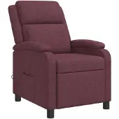 vidaXL Massage Relaxstoel Paars Stof