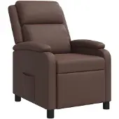 vidaXL Recliner Bruin Kunstleer