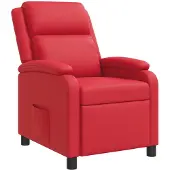 vidaXL Recliner Rood Kunstleer