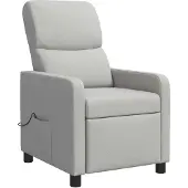 vidaXL Massage Relaxstoel Wolkgrijs Stof