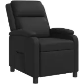 vidaXL Recliner Zwart Kunstleer