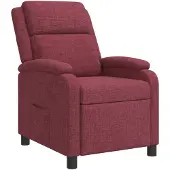 vidaXL Recliner Wijnrood Stof