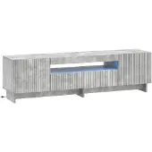 vidaXL LED tv-meubel EDE 153 x 35 x 43 cm Betongrijs Bewerkt hout
