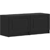 vidaXL Tv-meubel Zwart Bewerkt hout