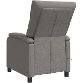 vidaXL Massage Relaxstoel Taupe Stof