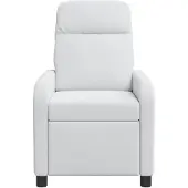 vidaXL Massage Relaxstoel Wit Stof