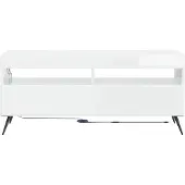 vidaXL LED-TV-kast, hoogglans wit, houtvezel