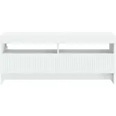 vidaXL LED-TV-kast EDE, 100 x 35 x 43 cm, wit, houtvezel