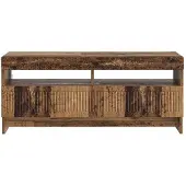 vidaXL LED-TV-kast EDE, 100 x 35 x 43 cm, gerecycled hout, houtvezel